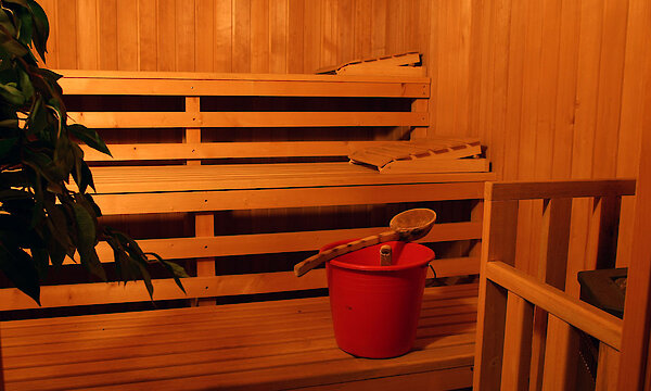 hauseigene Sauna im Ferienhof Guglhupf